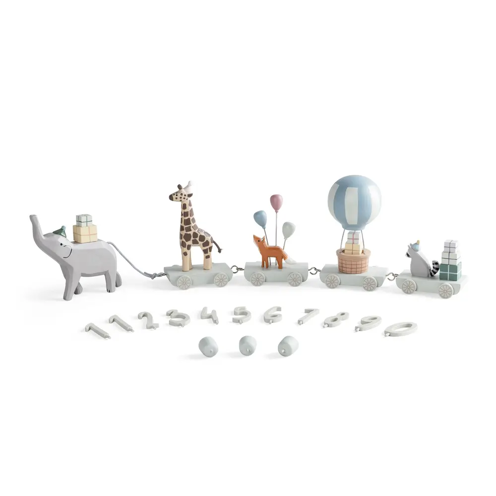 Fødselsdagstog i Træ fra World Of Sebra - Køb nu!