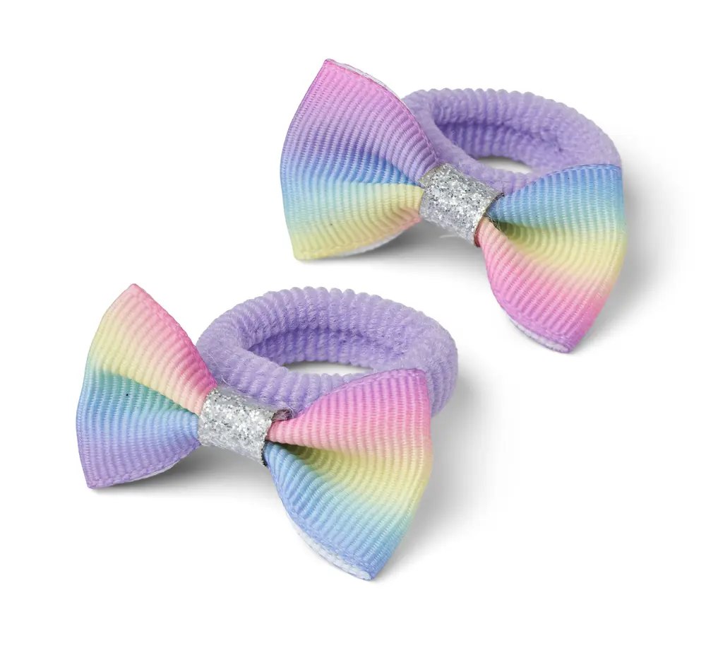2 Pak Hårelastikker - Rainbow - One-size