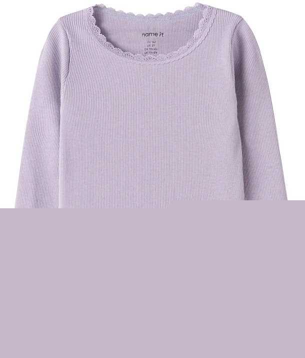 Name It Bluse - Kab - Lavender Gray