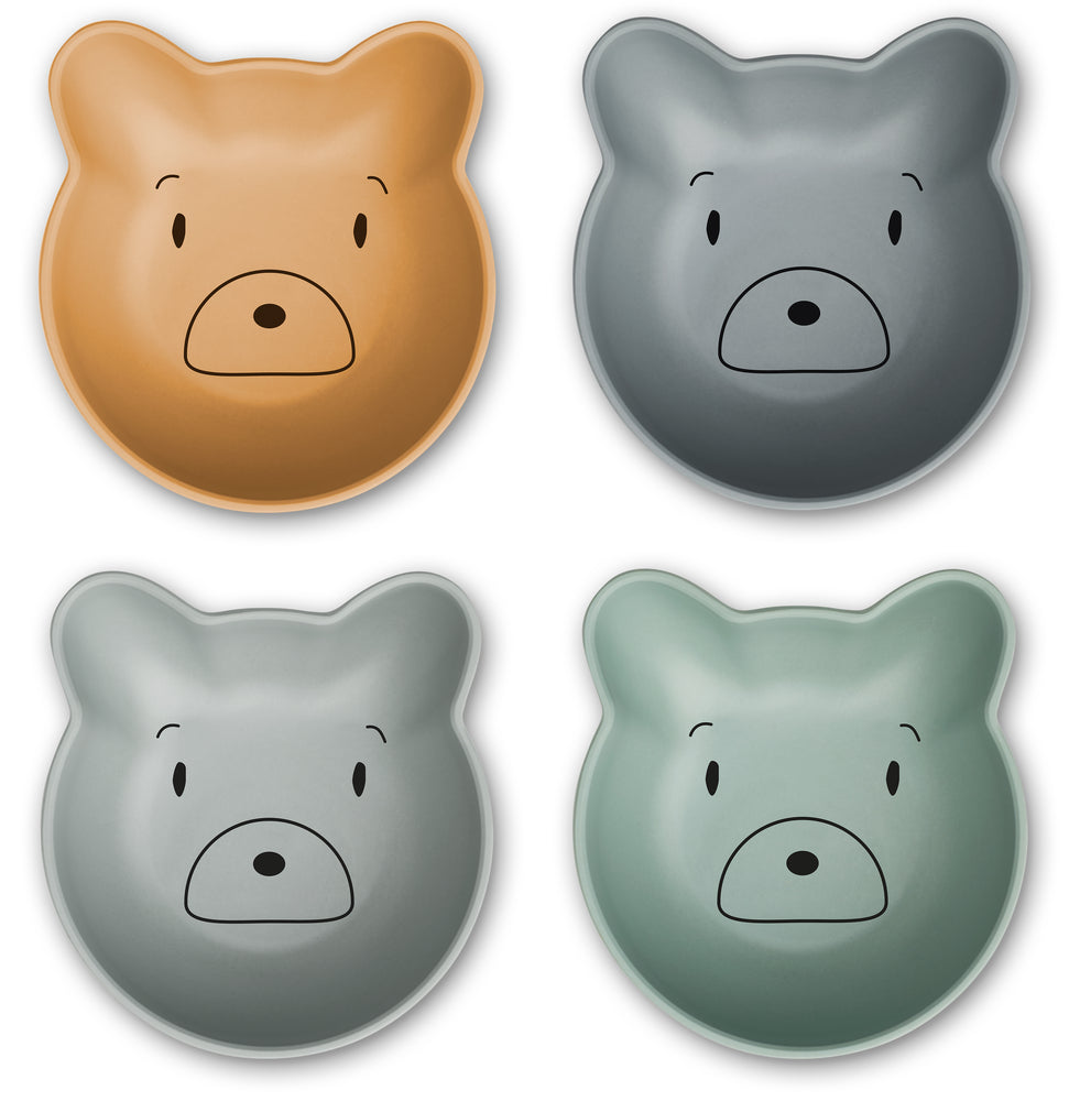 Liewood Filiz Snack Skåle 4 Pak - Caramel Multi Mix