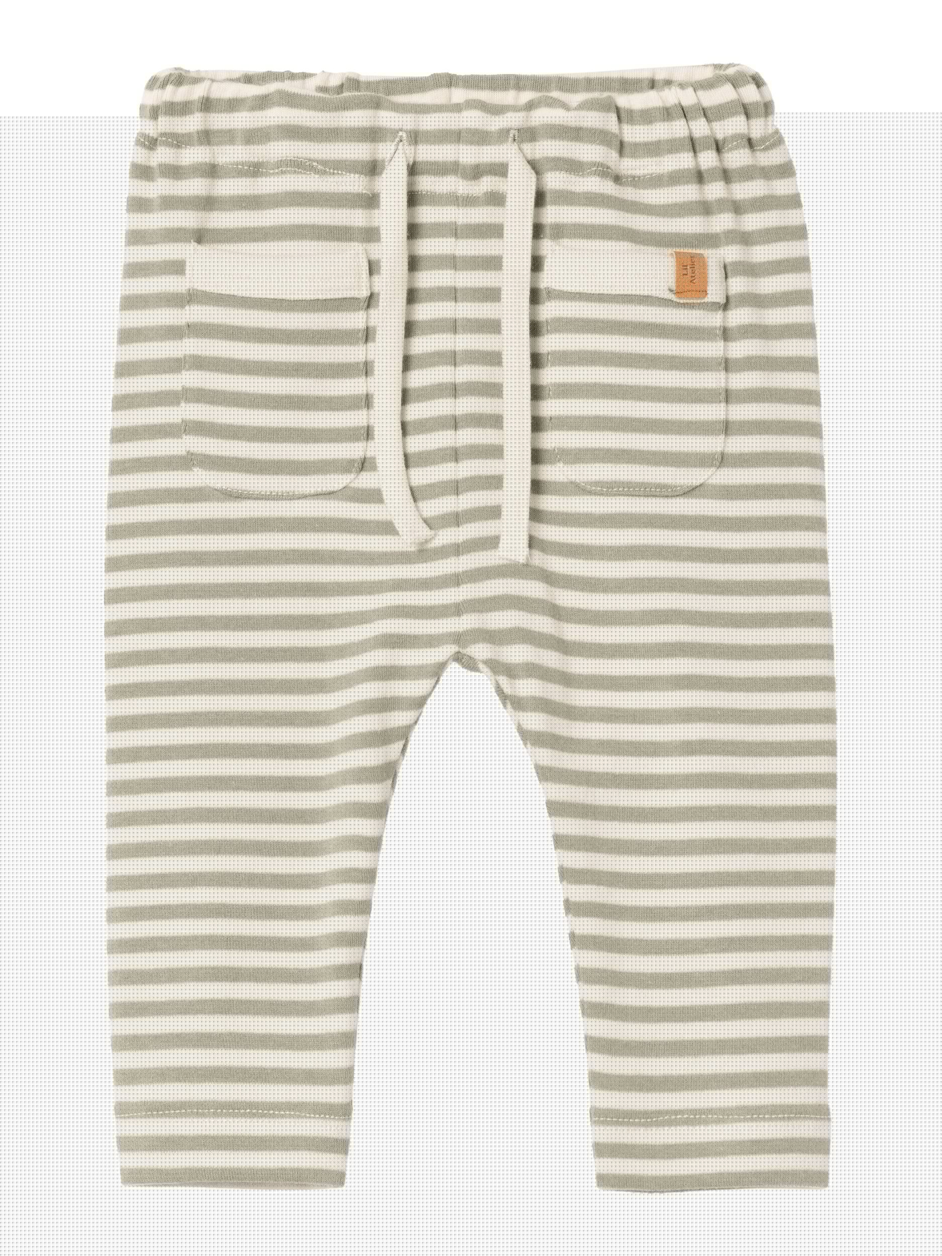 Lil Atelier Fon Loose Pants - Moss Gray - 56 Cm