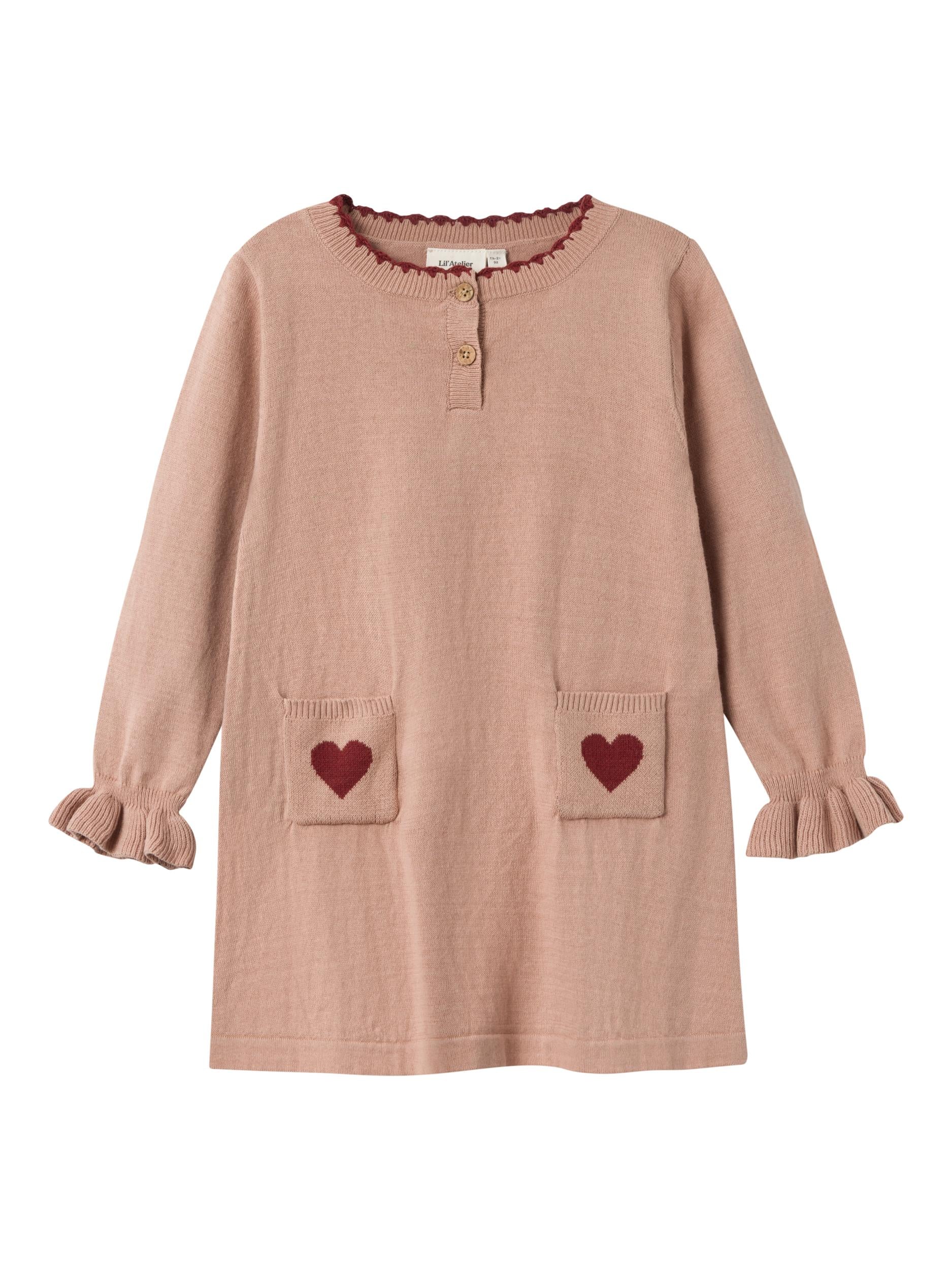 Lil Atelier Saran Knit Dress - Nougat - 92 Cm