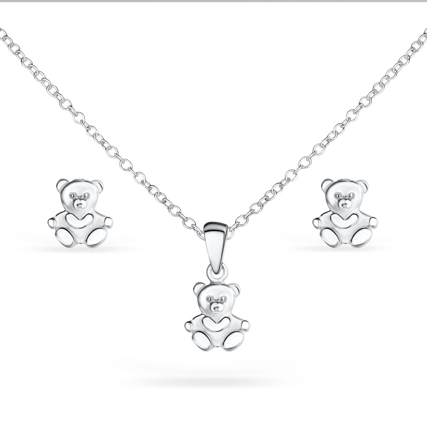 Smykkesæt Mbamse ørestikker  Halskæde Med Vedhæng