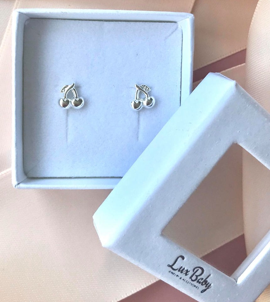 Kirsebær ørestikker Sølv