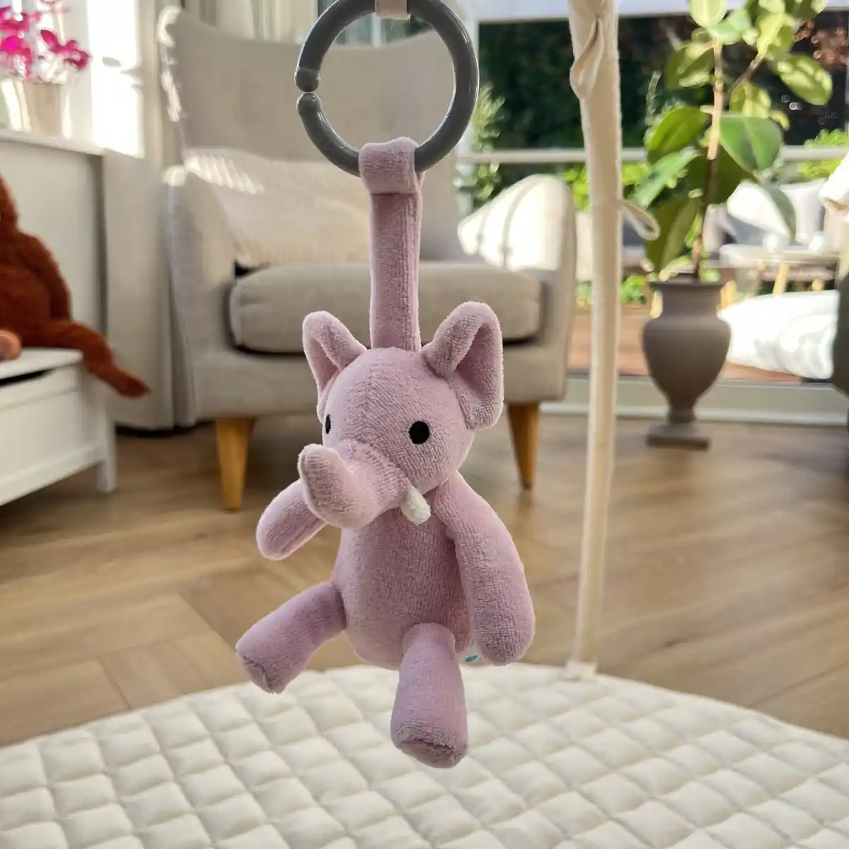 økologisk Ophæng  Lyselilla Elefant